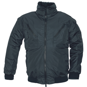 Siltā pilotjaka 23618č ar nopogājamām piedurknem, melna, M, 3XL izm. 
