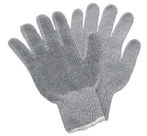 Knitted textile work gloves 589