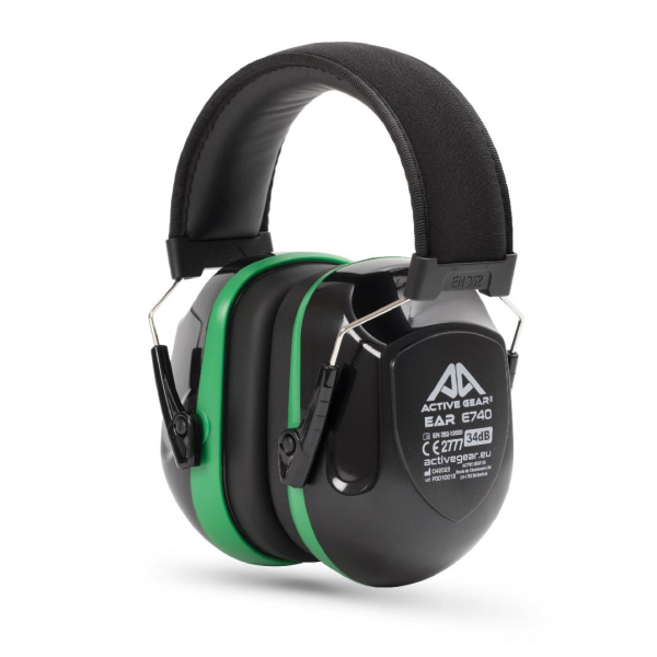ACTIVE GEAR E740 – Foldable Ear Defenders, SNR 34 dB