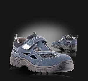 AMSTERDAM S1 SRC Safety Sandals with Steel Toe | Suede Leather | EN ISO 20345