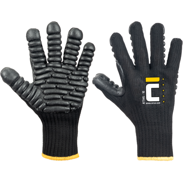 ATTHIS Anti-Vibration Work Gloves with Latex Padding