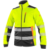 Augstas redzamības Softshell jaka CXS BENSON – ūdensizturīga, EN ISO 20471 (S–4XL)