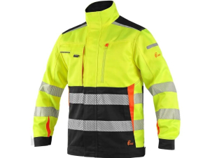 High Visibility Jacket CXS BENSON with CORDURA – EN ISO 20471 (Sizes 48–68)