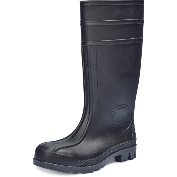BC Safety S5 SRA Black Boots | Tall PVC Safety Boots with Steel Toe