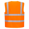 C375 Hi-Vis One Band & Brace Safety Vest Orange – EN ISO 20471, RIS 3279-TOM Railway Approved