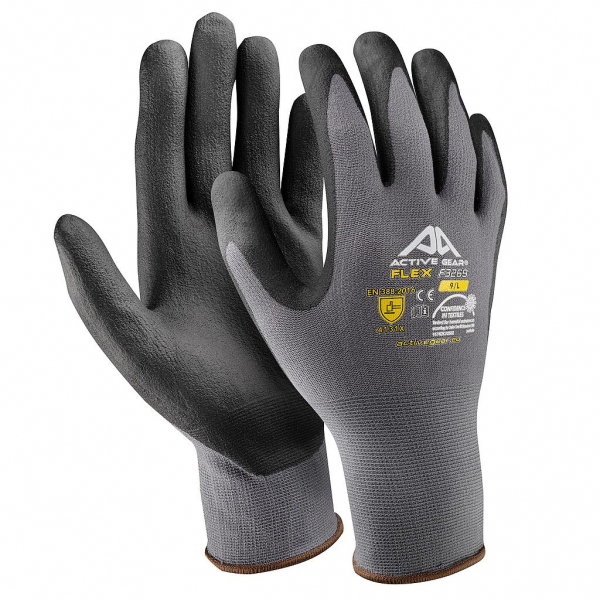 Cimdi trikotāžas ar nitrila pārklājumu FLEX F3270 Active Gear 