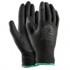 Cimdi trikotāžas lateksa pārklājumu, melni GRIP G1270 Active Gear