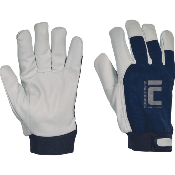 Combined work gloves Pelican Blue