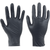 DISPOSABLE NITRILE GLOVES GERMAN SPOONBILL, BLACK