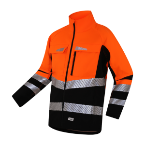 Сигнальная куртка SHINE HI-VIS оранжевая, COTTONSTRETCH, класс 2
