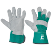 EIDER Combined Work Gloves, Split Cowhide Palm, Lined, Reinforced Cuff