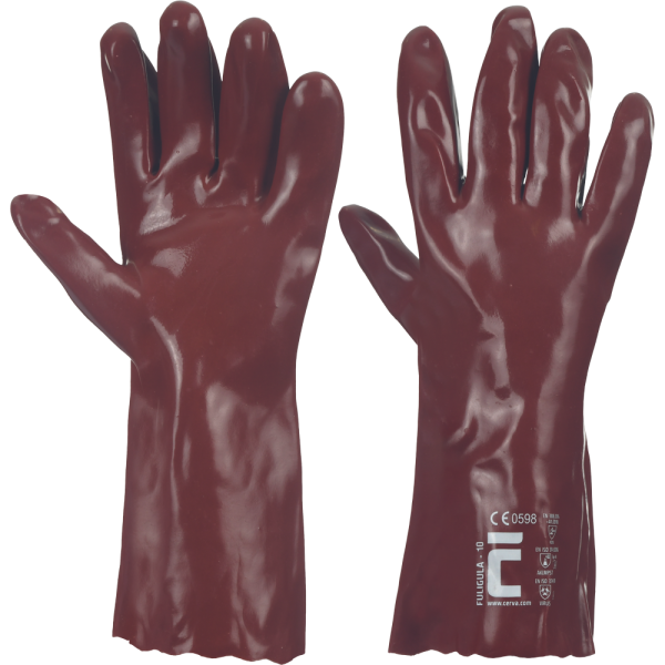 FULIGULA PVC Sleeve Gloves 35 cm, Fully Dipped