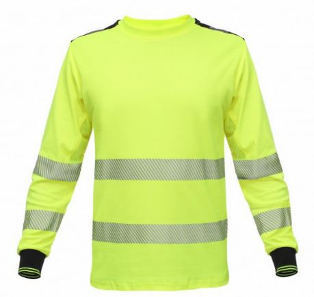 HIGH VISIBILITY LONG SLEEVE T-SHIRT HI-VIS BOSAFETY TS-S271