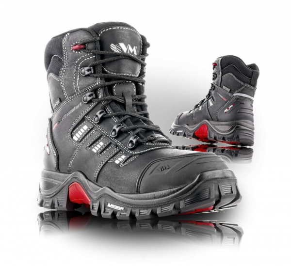  High leather lace-up boots 7190-O2 PORTLAND size 42.