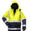 High visibility warm jacket with hood Canvas C2 0411