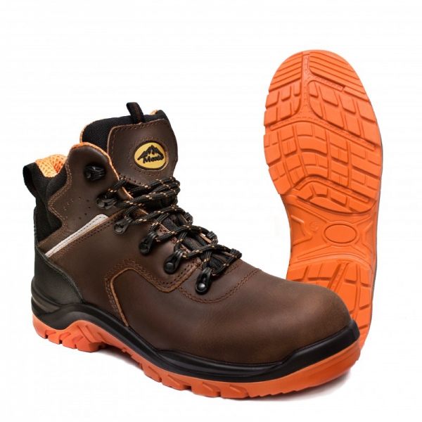 Leather ankle shoes Monte J007