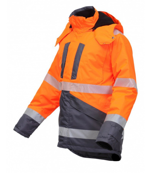 JACKET HIGH VISIBILITY OXFORD HI-VIS ORANGE/BLUE