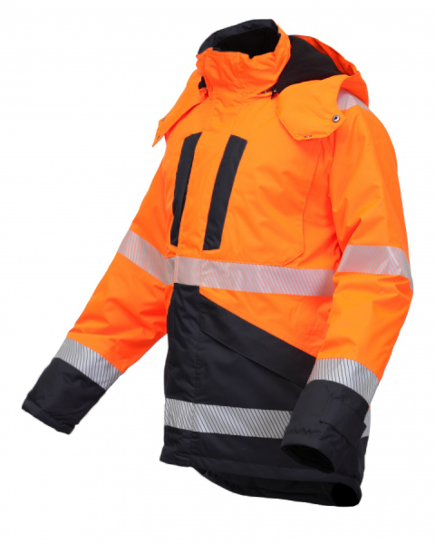 JACKET HIGH VISIBILITY OXFORD HI-VIS ORANGE/BLUE