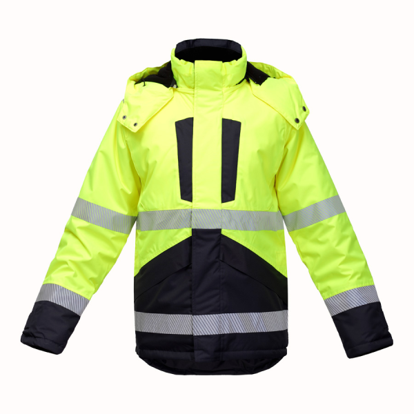 JACKET HIGH VISIBILITY OXFORD HI-VIS YELLOW/BLUE