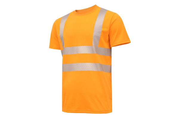 JURAL II augstas redzamības T-krekls oranžs HT5K953-XL | poliestera-kokvilnas darba T-krekls
