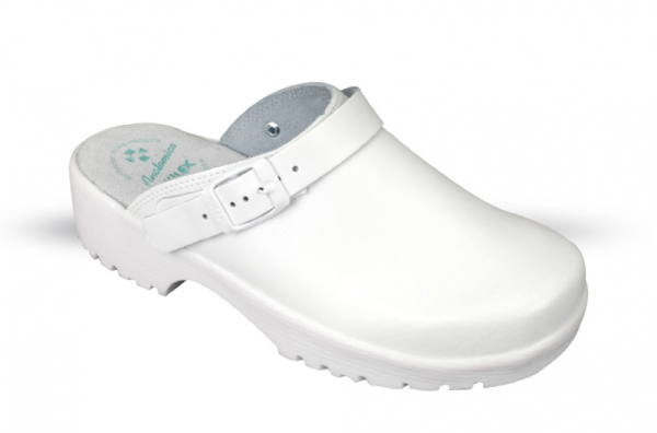 Julex 3132 baltas ādas sabo kurpes bez perforācijas