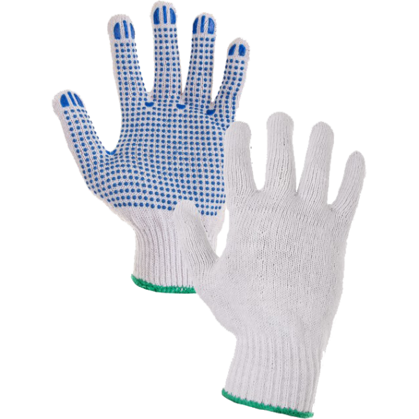 Knitted work gloves FALO with PVC 1/2 dots