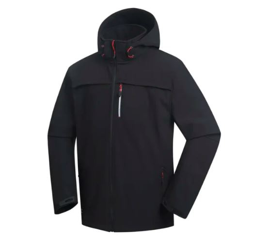 Куртка SoftShell Pesso ATLANTA, черная – водонепроницаемая и дышащая рабочая куртка