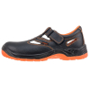 Leather Sandals URGENT 301 SB SRC VELCRO Black Orange
