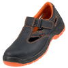 Leather Sandals URGENT 301 SB SRC VELCRO Black Orange