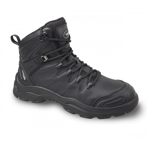  Leather lace-up boots NEAPOL-6470 -O2, size 46.