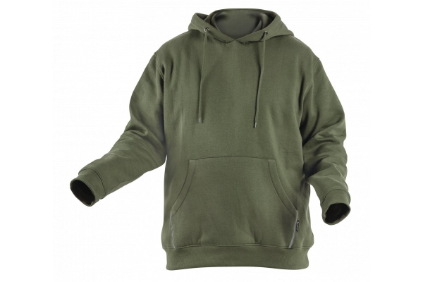 NIERS cotton hoodie grey melange Hogert HT5K379