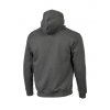 NIERS cotton hoodie grey melange Hogert HT5K379