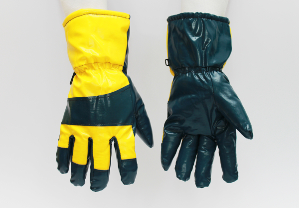 Nitrile gloves with warm flannel lining, 30 cm length, 559 