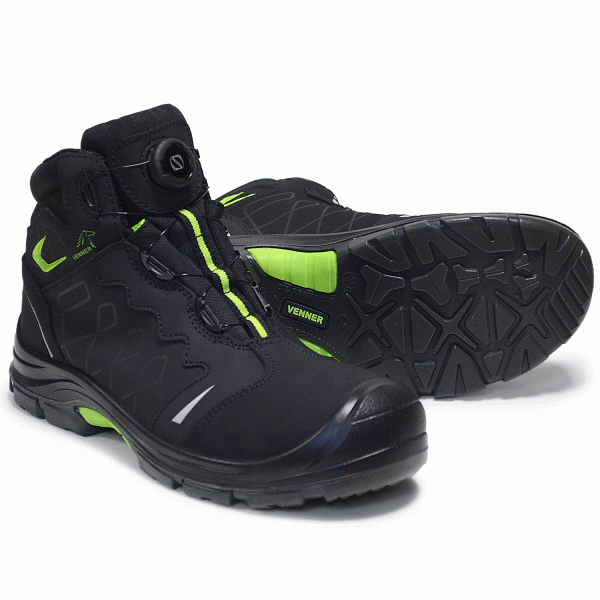 Nubuck leather work boots SM-95F S3 with BOA system closure
