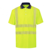 POLO KREKLS AR ĪSĀM PIEDURKNĒM HI-VIS TS-S171 BOSAFETY