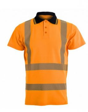 POLO KREKLS AR ĪSĀM PIEDURKNĒM HI-VIS TS-S171 BOSAFETY