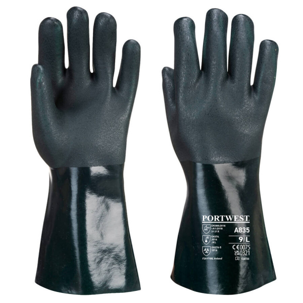 PVC chemical resistant gloves Portwest A835 35 cm