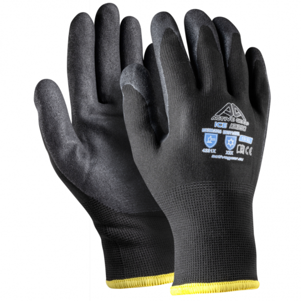 Перчатки трикотажные теплые с нитриловым покрытием Active ICE I3390 ACTIVE GEAR