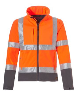 Hi-Vis противоклещевая куртка Softshell SAFETYLINE 112.003.