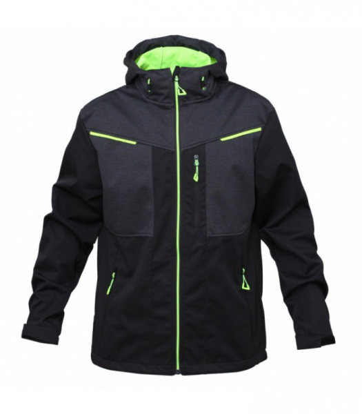ROXET softshell jaka (pelēka/melna) ar TPU membrānu