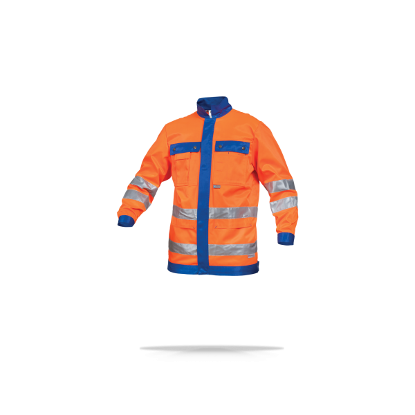 Рабочая куртка мужская Sara Workwear Drogowiec 11420-36 синий/оранжевый, хлопок/полиэстер