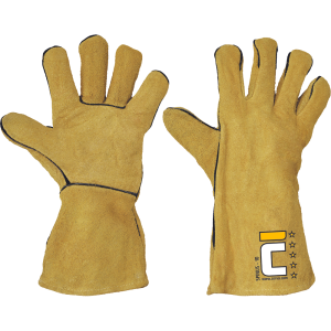 SPINUS KEVLAR Metinātāju Ādas Darba Cimdi, 35 cm