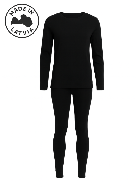 Sieviešu Merino vilnas termoveļas komplekts NordMerino (krekls un bikses),100% Merino vilna, 250m/g