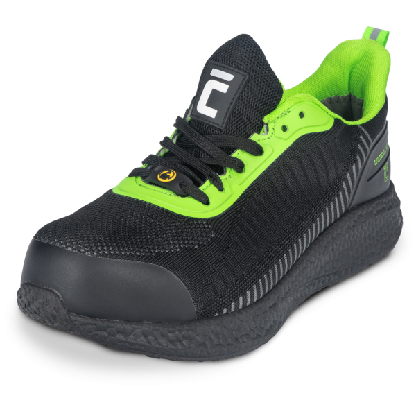 Ultravieglas darba kurpes ULTRALIGHT MF ESD S1PS SR – drošības apavi ar Kevlar zoli, melni