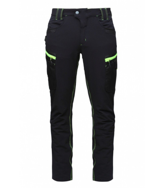 WOMEN'S PANTS 4-WAY STRETCH OLYMPICA BLACK/HV YELLOW 
