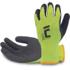 Warm knitted gloves with latex coating Salangana Winter