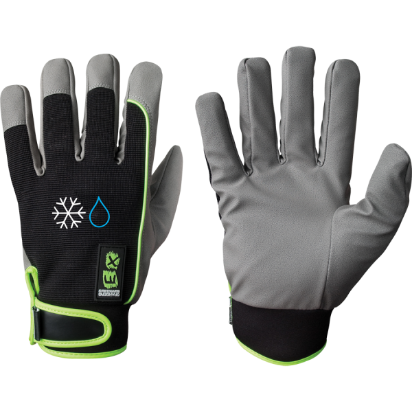 Warm work gloves 107.4297W MicroSkin, with membrane