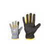 Water-repellent and durable synthetic leather work gloves with fleece lining 3355