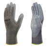 Work gloves VE702 with PU coating, gray