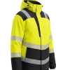 Ziemas darba jaka LIMA Sorona® Hi-Vis 2.klase dzeltena/melna ar YKK® rāvējslēdzējiem | BoSafety WJ-LIMA-C2-0402